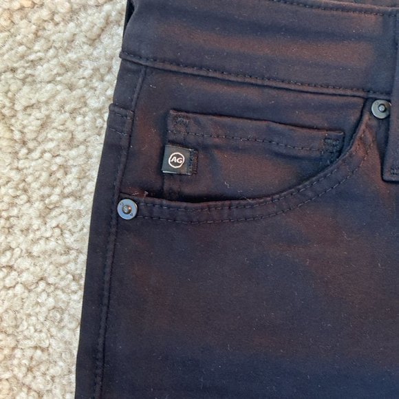 AG Adriano Goldschmied Black Prima Crop Cigarette Crop Jeans - Size 25R - Picture 3 of 10